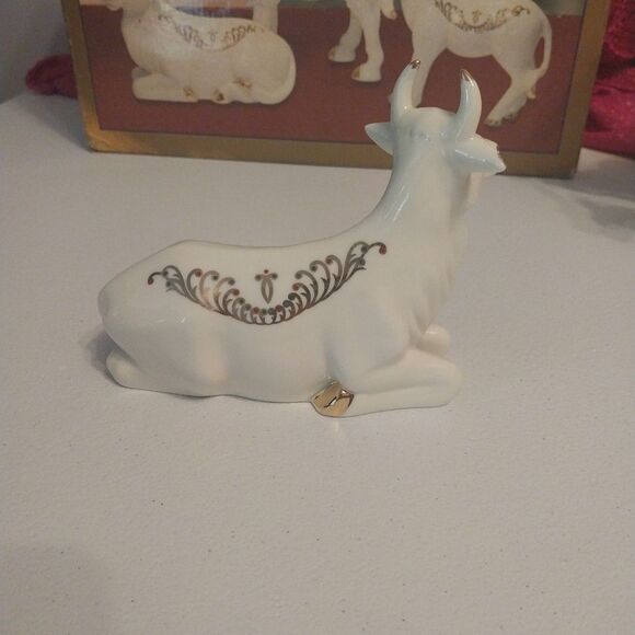 Vintage Bon Ton Jade Porcelain Nativity Animals Camel Cow Donkey Christmas Set 3 - Picture 9 of 16